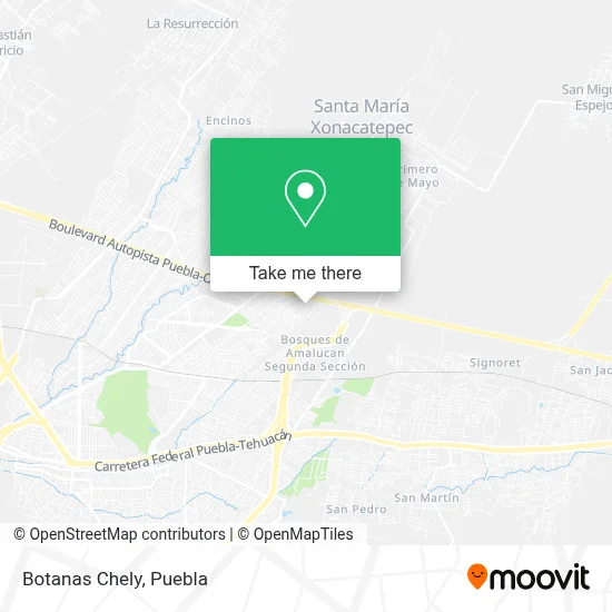 Botanas Chely map