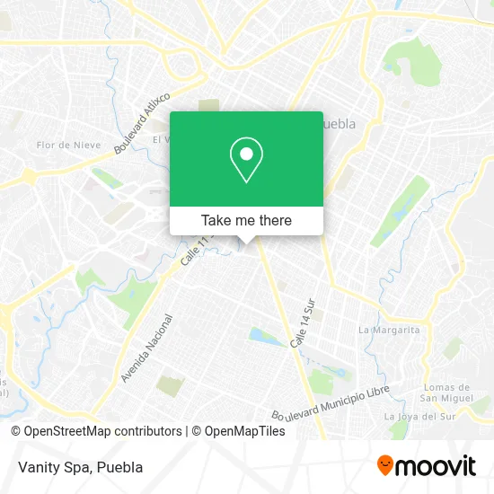 Vanity Spa map