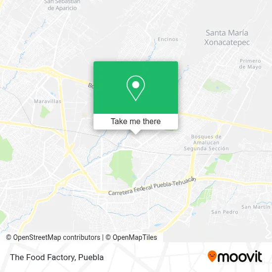 The Food Factory map