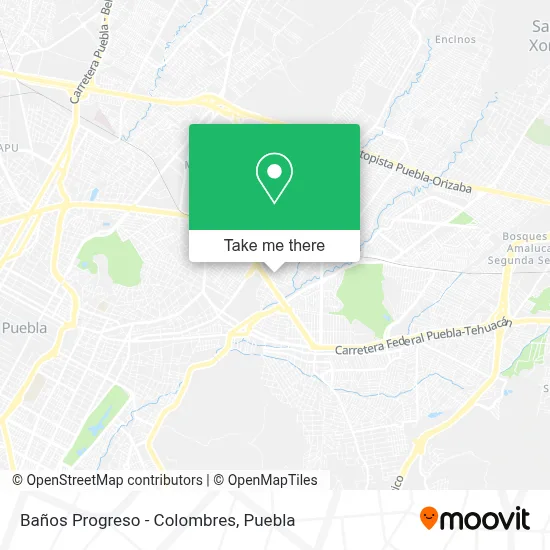 Baños Progreso - Colombres map