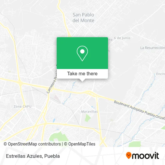 Estrellas Azules map