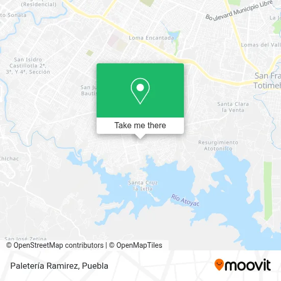 Paletería Ramirez map