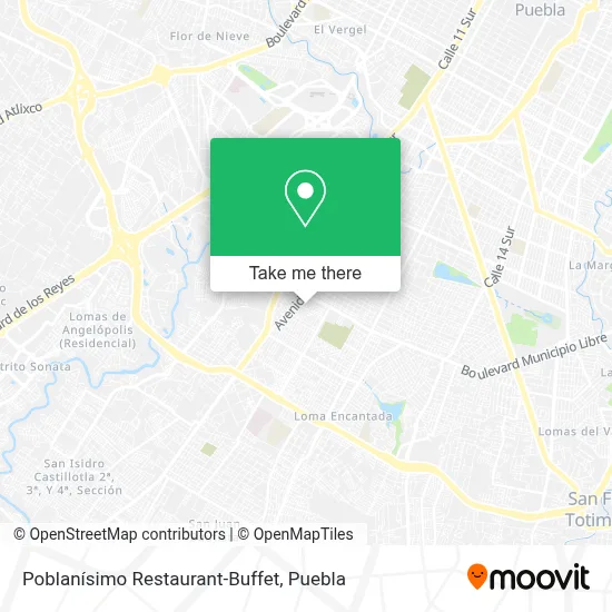 Poblanísimo Restaurant-Buffet map