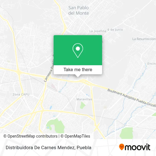 Distribuidora De Carnes Mendez map