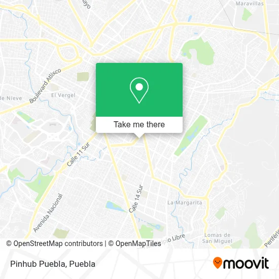 Pinhub Puebla map