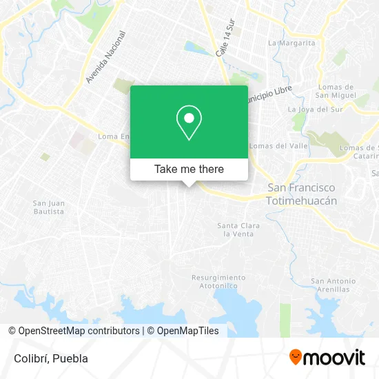 Colibrí map