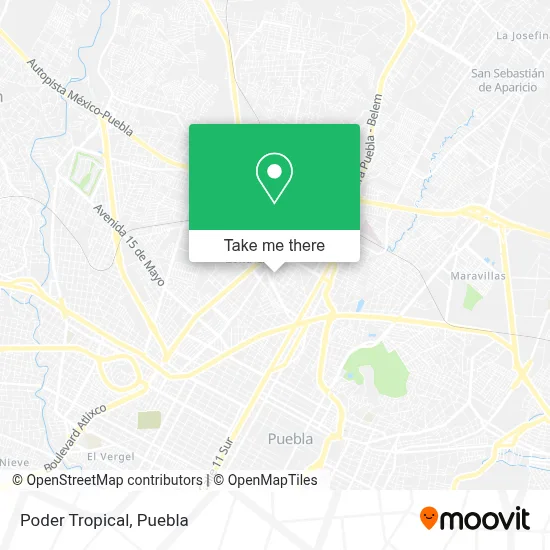 Poder Tropical map