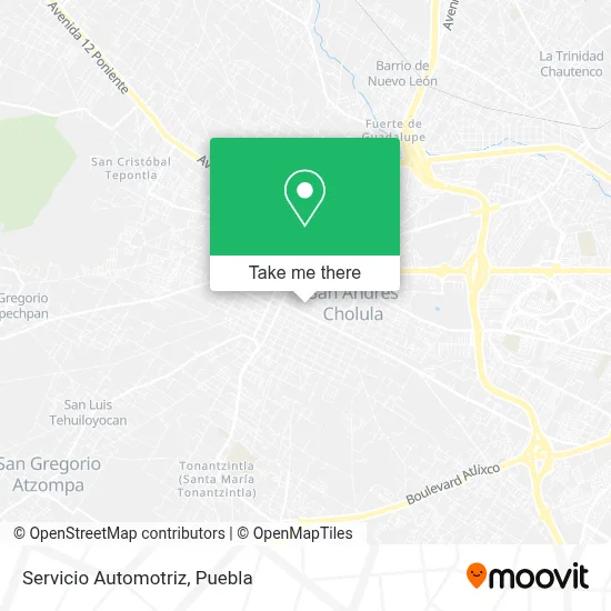 Servicio Automotriz map