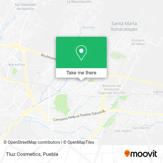 Tluz Cosmetics map