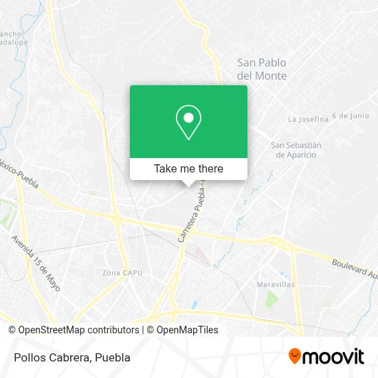 Pollos Cabrera map