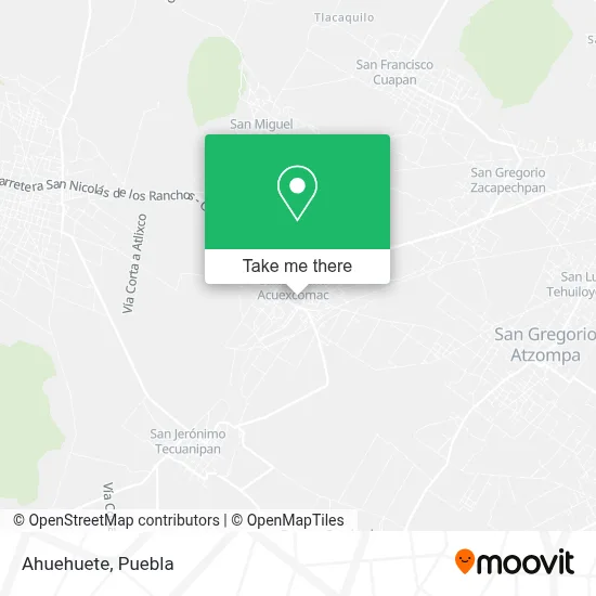 Ahuehuete map