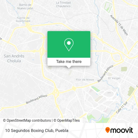 10 Segundos Boxing Club map