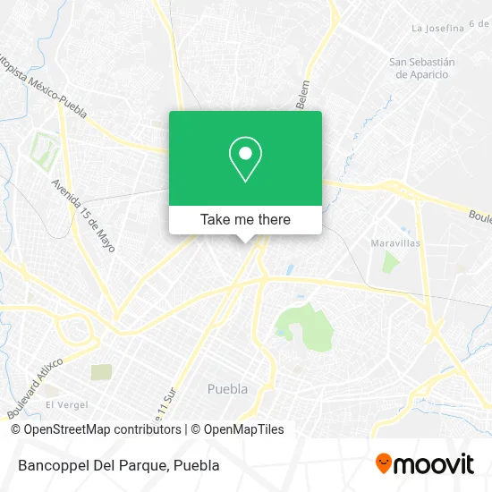 Bancoppel Del Parque map