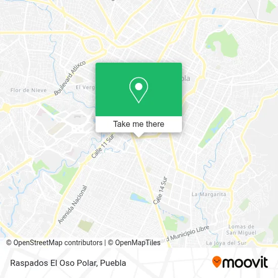 Raspados El Oso Polar map