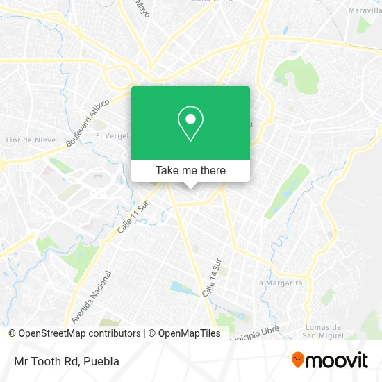 Mr Tooth Rd map