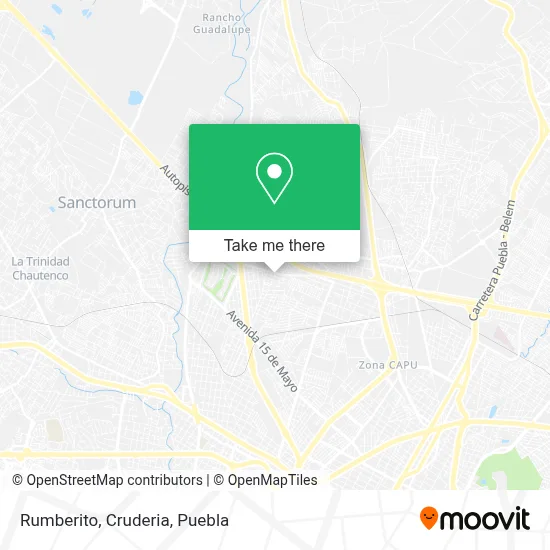 Rumberito, Cruderia map