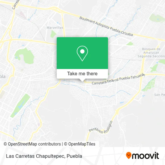 Las Carretas Chapultepec map