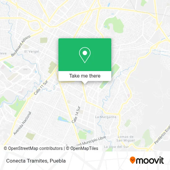 Conecta Tramites map