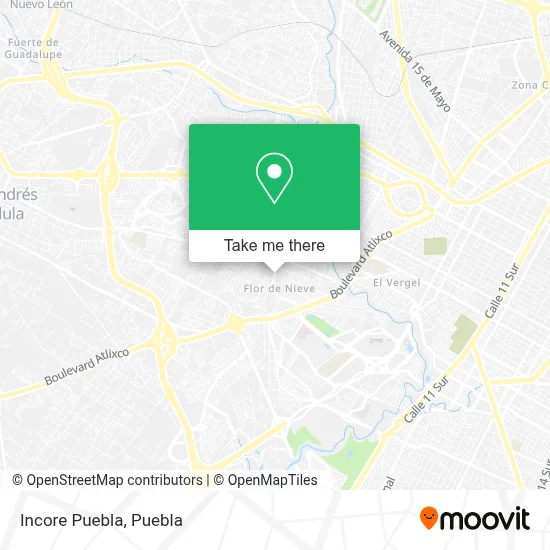 Incore Puebla map