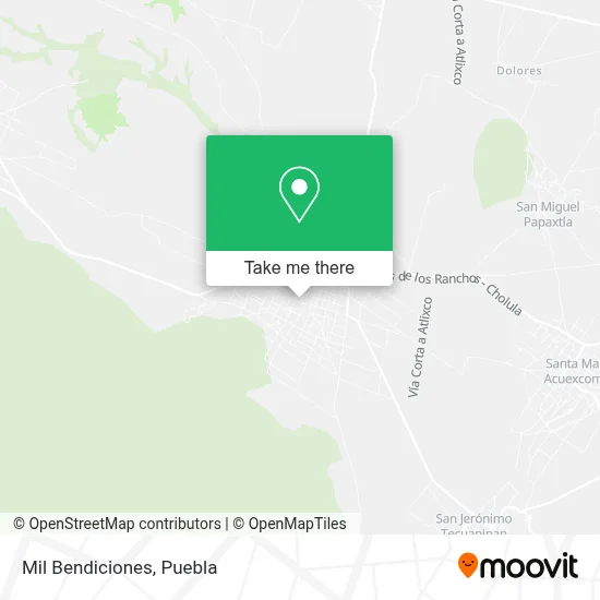 Mil Bendiciones map