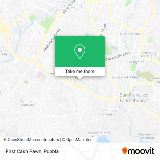 First Cash Pawn map