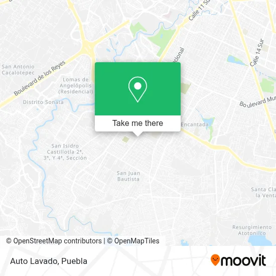 Auto Lavado map