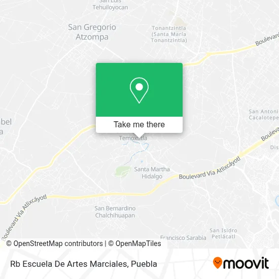 Rb Escuela De Artes Marciales map