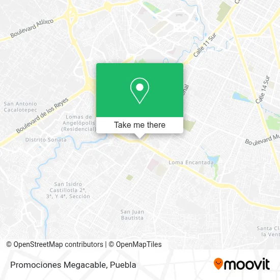 Promociones Megacable map