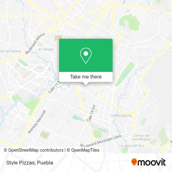 Style Pizzas map