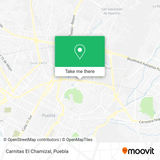 Carnitas El Chamizal map