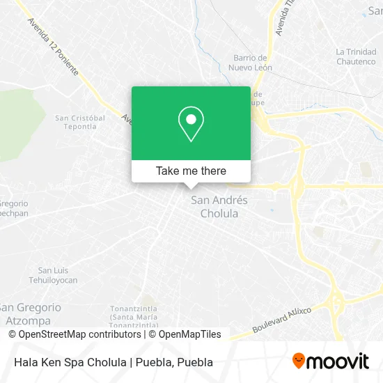 Hala Ken Spa Cholula | Puebla map
