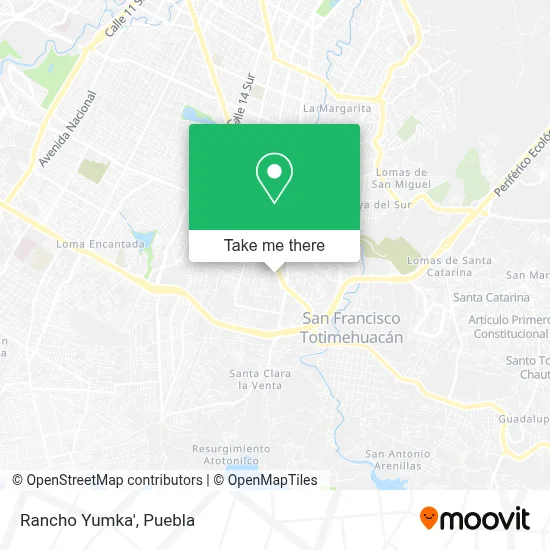 Rancho Yumka' map