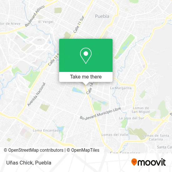 Uñas Chick map