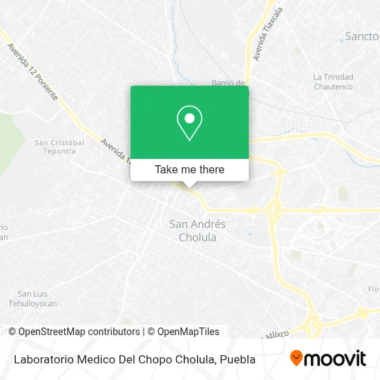 Laboratorio Medico Del Chopo Cholula map