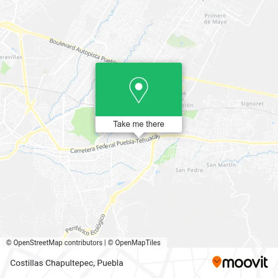 Costillas Chapultepec map