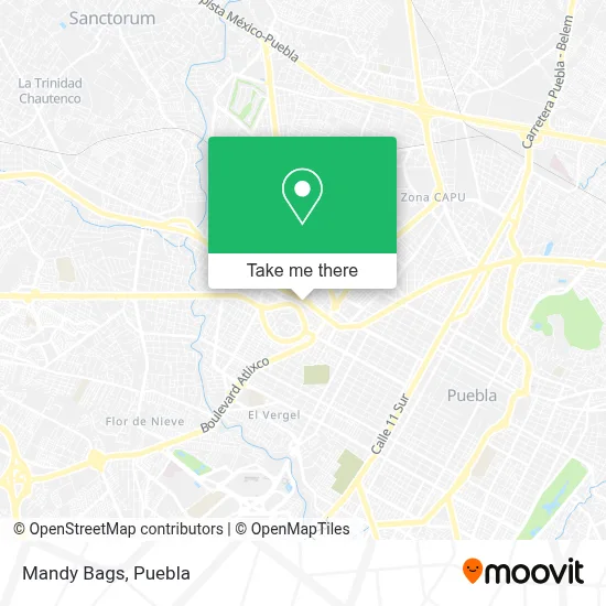 Mandy Bags map