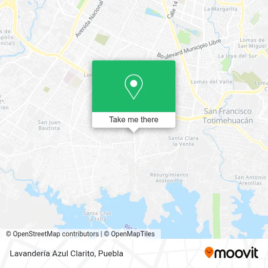 Lavandería Azul Clarito map