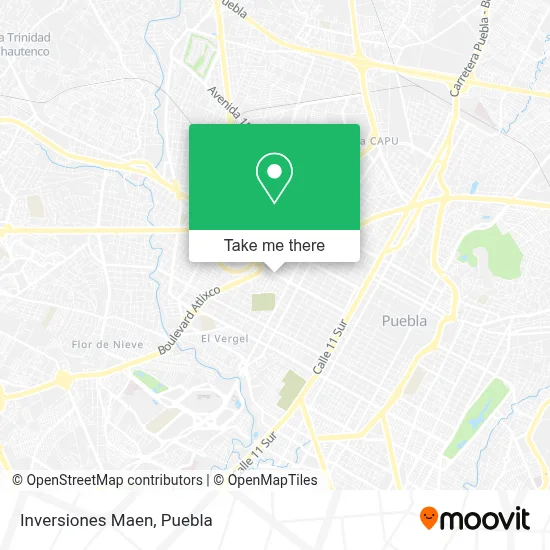 Inversiones Maen map