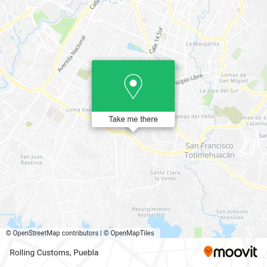 Rolling Customs map