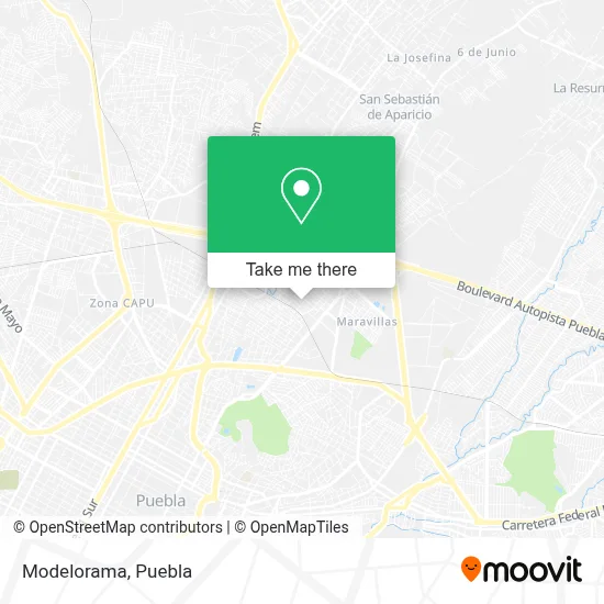 Modelorama map