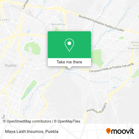 Maya Lash Insumos map