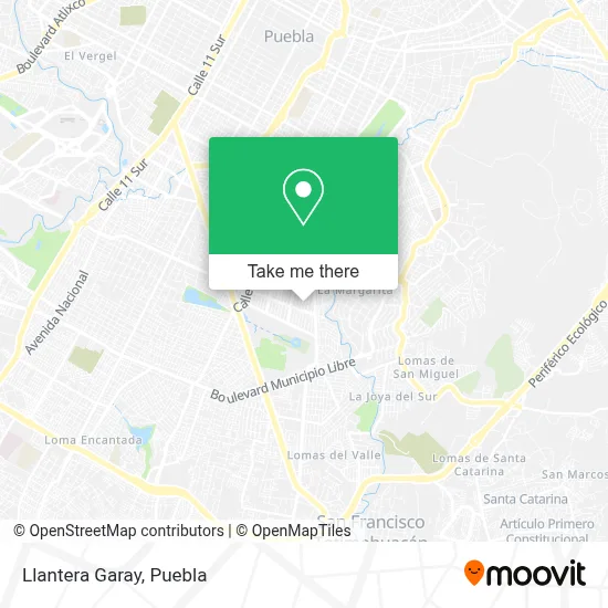 Llantera Garay map