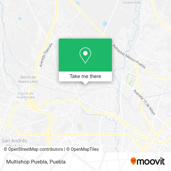 Multishop Puebla map