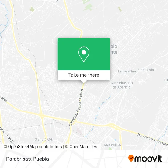 Parabrisas map