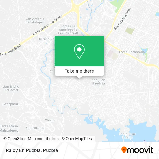 Raloy En Puebla map