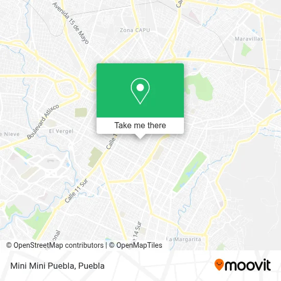 Mini Mini Puebla map