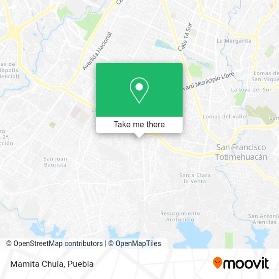 Mamita Chula map