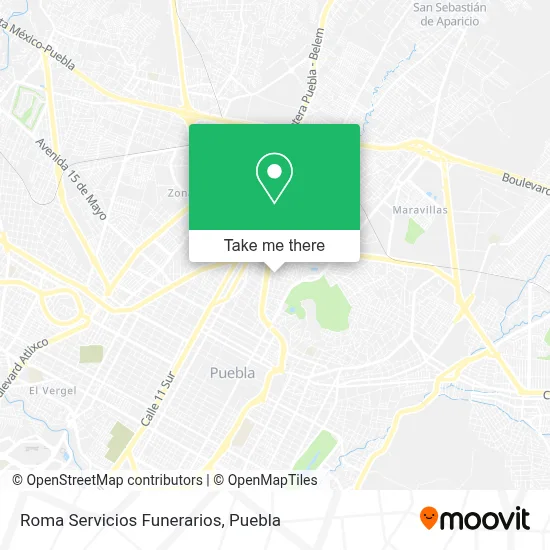 Roma Servicios Funerarios map