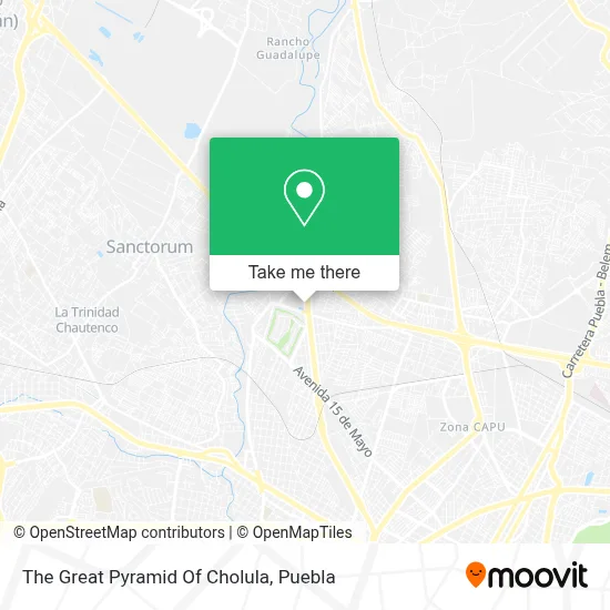 The Great Pyramid Of Cholula map