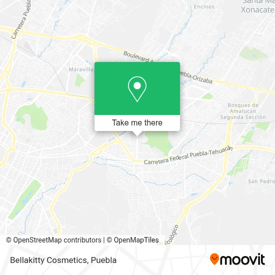 Bellakitty Cosmetics map